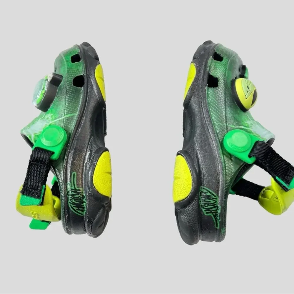 Crocs Ron English Area 54 All Terrain Clogs Size C6 6 Toddler Green Alien UFO